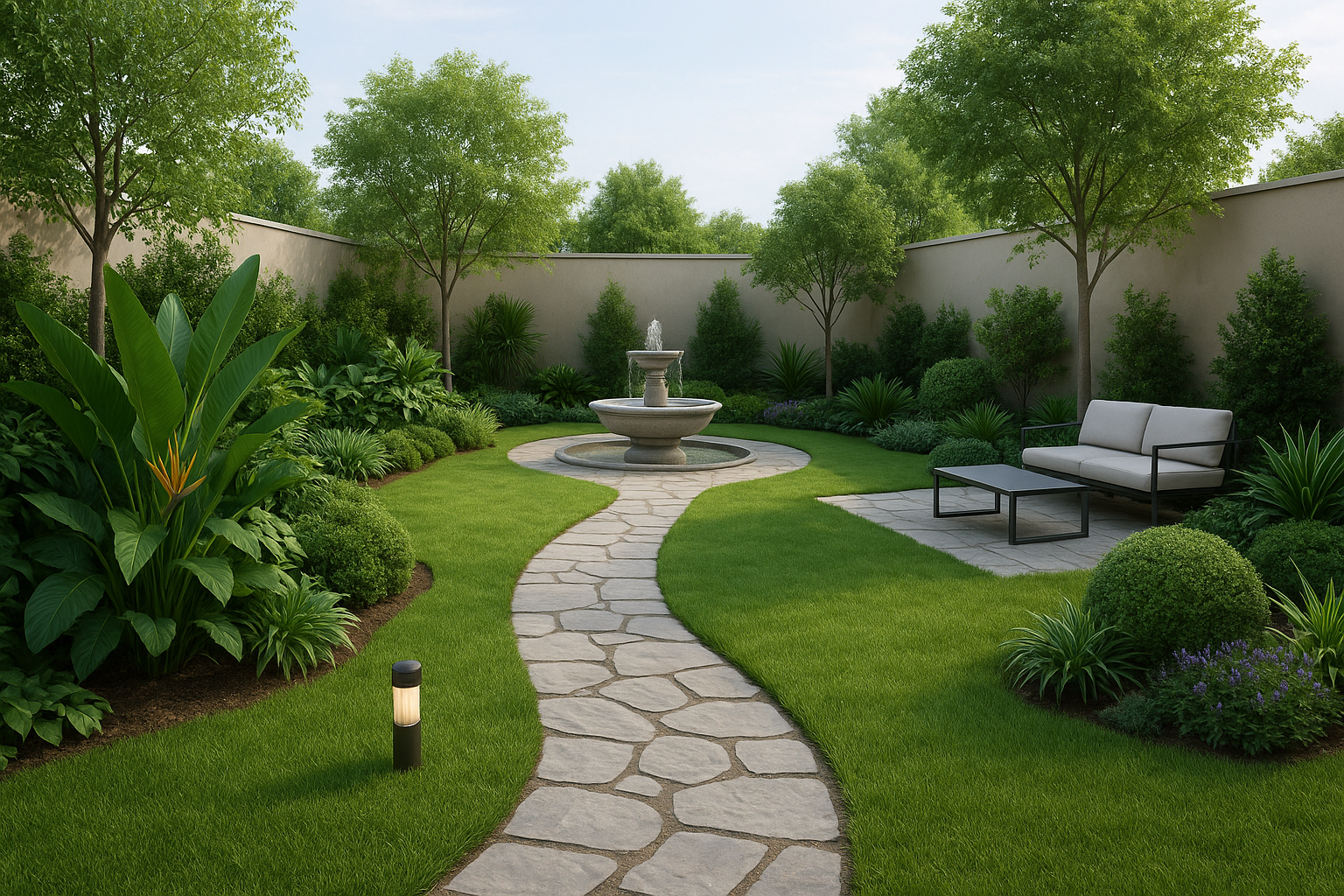 Desain dan konstruksi lanskap / taman